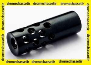 Frein de bouche avec trous tout autour , filetage 18x100, noir