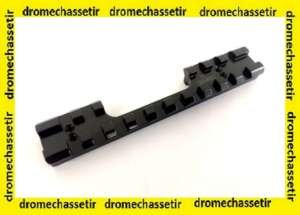 rail picatinny acier pour carabine CZ 452 453 455 et 457 penté 30 moa noir