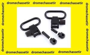 lot de 2 Attaches rapide large pour anneaux de grenadiere avec vis
