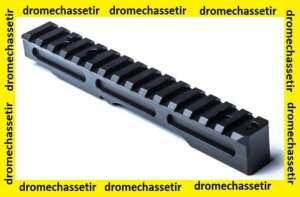 rail picatinny rehaussé pour remington 700 action courte , 20 moa , noir