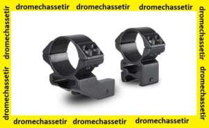lot de 2 anneaux haut pour rail weaver en 21mm, avec de port de 2,54cm , diametre 30mm, noir