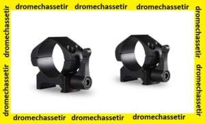lot de 2 anneaux Hawke quick detach, Bas , diametre 25,4mm , acier