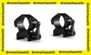 lot de 2 anneaux Hawke quick detach, medium , diametre 25,4mm , acier