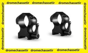 lot de 2 anneaux Hawke quick detach, Haut , diametre 25,4mm , acier