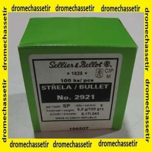 1 boite de 100 ogives Sellier & Bellot, cal 6,5mm, 140 grains , SP ref 2928