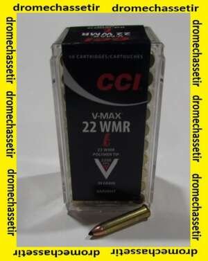 boite de 50 cartouches 22 WMR, CCI Maxi Mag V-max 30 grains