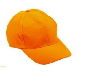 Casquette fluo orange a taille reglable