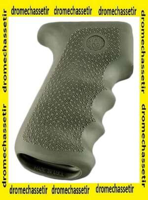 poignée caoutchouc Hogue pour AK47 et AK74 avec empreine des doigts, OD Green