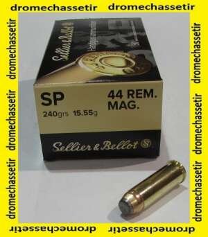 boite de 50 cartouches, Sellier & Bellot, cal 44 rem Mag, 240 grains SP