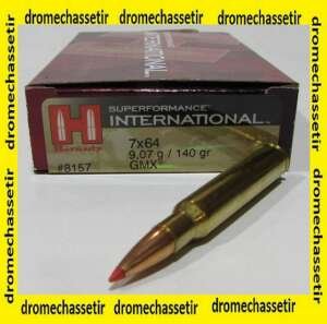 Boite 20 Cartouches Hornady Superformance, 7x64 , 140 grains GMX 8157