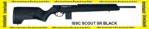 Carabine lineaire ISSC Scout SR Black, cal 22LR, canon fileté