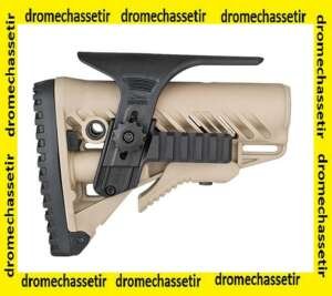 appuie joue de crosse Fab Defense GLR 16 avec rail, noir GPCP