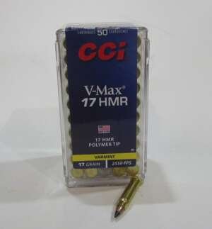 boite 50 cartouches calibre 17 HMR CCI Varmint Vmax 17 grains