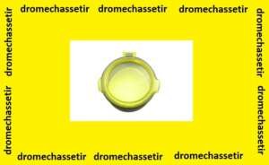Bonnette de protection rabattable , pour diametre d'optique 53,5mm à 55mm, jaune transparent