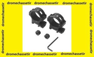 Anneaux en acier diamètre 34mm,hauteur medium, ultra resistant,noir