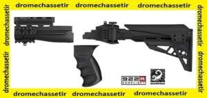 Pack ATI avec crosse pliante retractable sur 6 positions, poignée et garde main à 4 rail picatinny pour AK47
