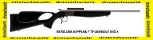 carabine Kipplauf Bergara trou de pouce, cal 308 winchester , canon 51cm filetée INOX, synthetique noir