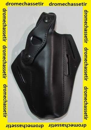 Holster droitier en Cuir pour Pistolet Beretta Mas G1, noir