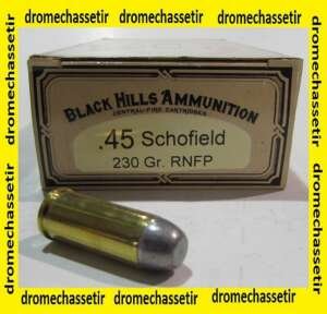 boite de 50 cartouches de calibre 45 Schofield , Black Hills ,230 grains RNFP