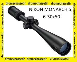Lunette de tir Nikon Monarch 5, grossissement 6-30x50, reticule advanced BDC