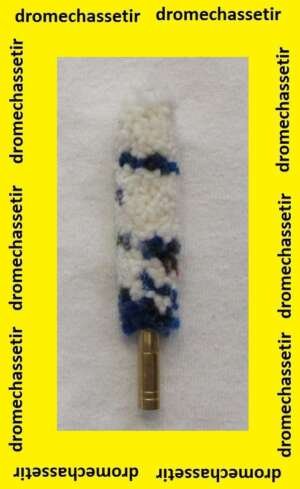 Brosse Laine avec filetage femelle pour cal 9mm, 38 special, 357 mag...