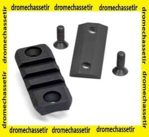 rail picatinny avec contreplaque accu-shot pour bipied 5,2cm noir BT33