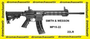 carabine Smith & Wesson MP15-22, cal 22lr, chargeur 25 cartouches, garde main M-LOK, noir, 10208