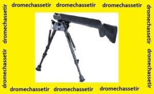 Bipied reglable et pivotant de 22,9cm à 33cm a fixation sur grenadiere