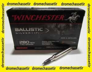 1 boite 20 cartouches calibre 280 Remington, Winchester Ballistic Silvertip 140 grs