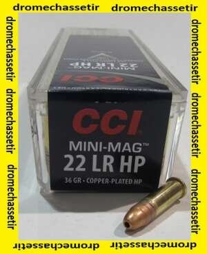 boite de 100 cartouches 22lr , CCI Hollow Point Mini Mag, 36 grains