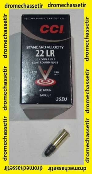 boite de 50 cartouches, 22 LR CCI standard Velocity, 40 grains,