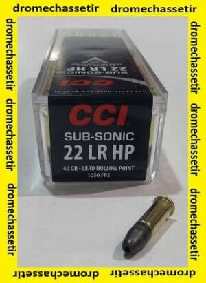 boite de 100 cartouches22lr , CCI Subsonique Pointe Creuse 40 grains