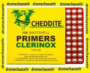 plaquette de 100 amorces chasse Martignoni , type 209