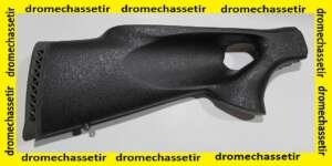 Crosse trou de Pouce en lamellé collé pour Carabine Remington 7600  et 7400, droitier, noir