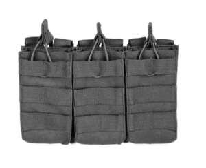 Triple porte chargeurs fusil d'assaut (noir)