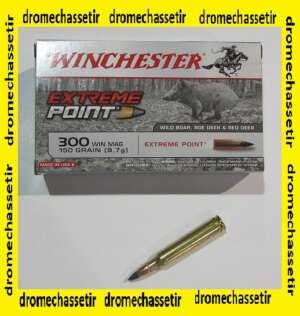 1 boite de 20 cartouches de calibre 300 Winchester Magnum, Winchester Extreme Point 150 Grains