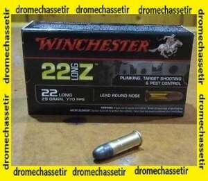 boite de 50 cartouches de 22Lr de marque Winchester Long Z, Lead round nose, 29grs