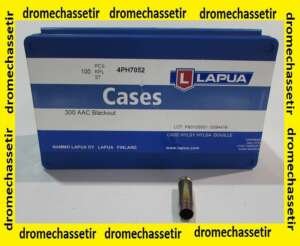 boite de 100 douilles Lapua en laiton, cal 300 AAC Blackout