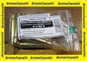 Lot de 20 douilles en calibre 8x64S , de marque Sellier et Bellot