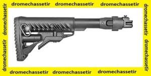 Crosse tactique pour AK47 et 74, pliante et retractable, noir, FAB DEFENSE