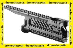 Garde main 4rail picatinny, aluminium pour Micro Galil, noir