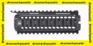 Garde main aluminium Fab Defense avec 4 rail picatinny , long 17,7cm, noir ref NFR