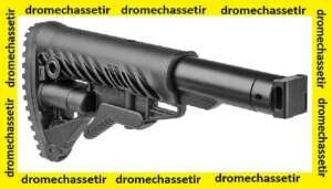 Crosse tactique type M4 pour Saiga, pliante et retractable, noir, FAB DEFENSE