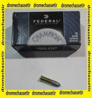boite de 50 cartouches de 22Lr de marque Federal , poids 40grs, Lead Round Nose
