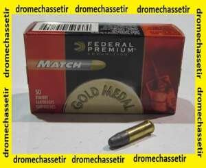 boite de 50 cartouches de 22Lr de marque Federal ,40 grains Premium match
