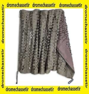 Filet de camouflage 1,5M x 10M, coloris kaki et marron