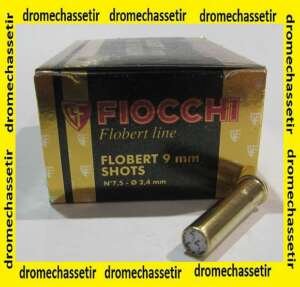 boite de 50 cartouches 9mm Flobert, plombs N°7,5