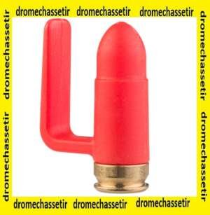 Pack de 5 douilles Drapeaux de securité rouge calibre 9x19