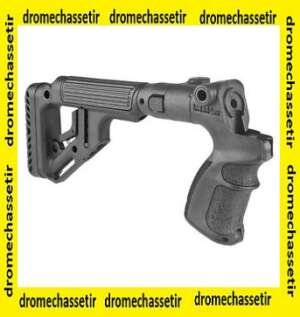 Crosse Pliante avec appuie joue reglable Fab Defense pour Mossberg 500 et maverick 88, noir