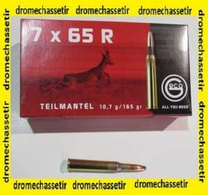1 boite de 20 cartouches Geco, teilmantel (demi-blindée), 165 grains, calibre 7x65R